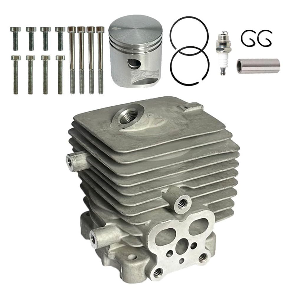 Kit de montaje de cilindro de 34 mm para sopladores de hojas BG56 BG86 para modelos de ventilador 4241 020 1203, pieza de repuesto de pistón de acero para accesorios de herramientas de jardín