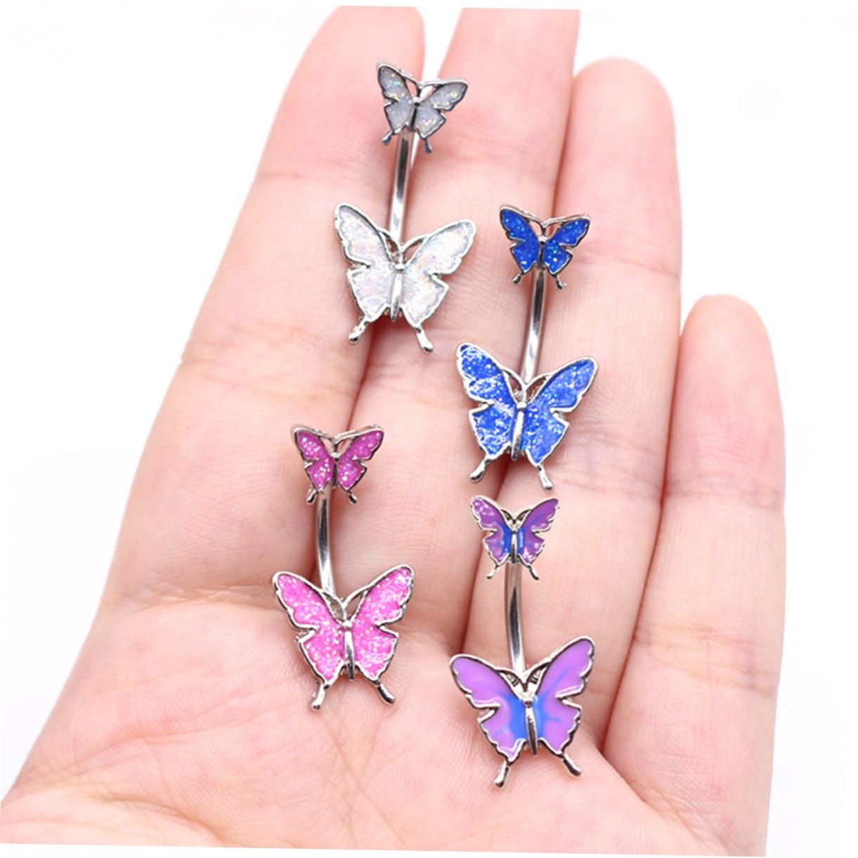 SHERCHPRY 20 Uds Anillo De Ombligo De Piercings De Nariz Joyería Decorativa Retenedor De Ombligo Anillo De Vientre Falso Anillos De Nariz Pendientes Anillo Piercing Del