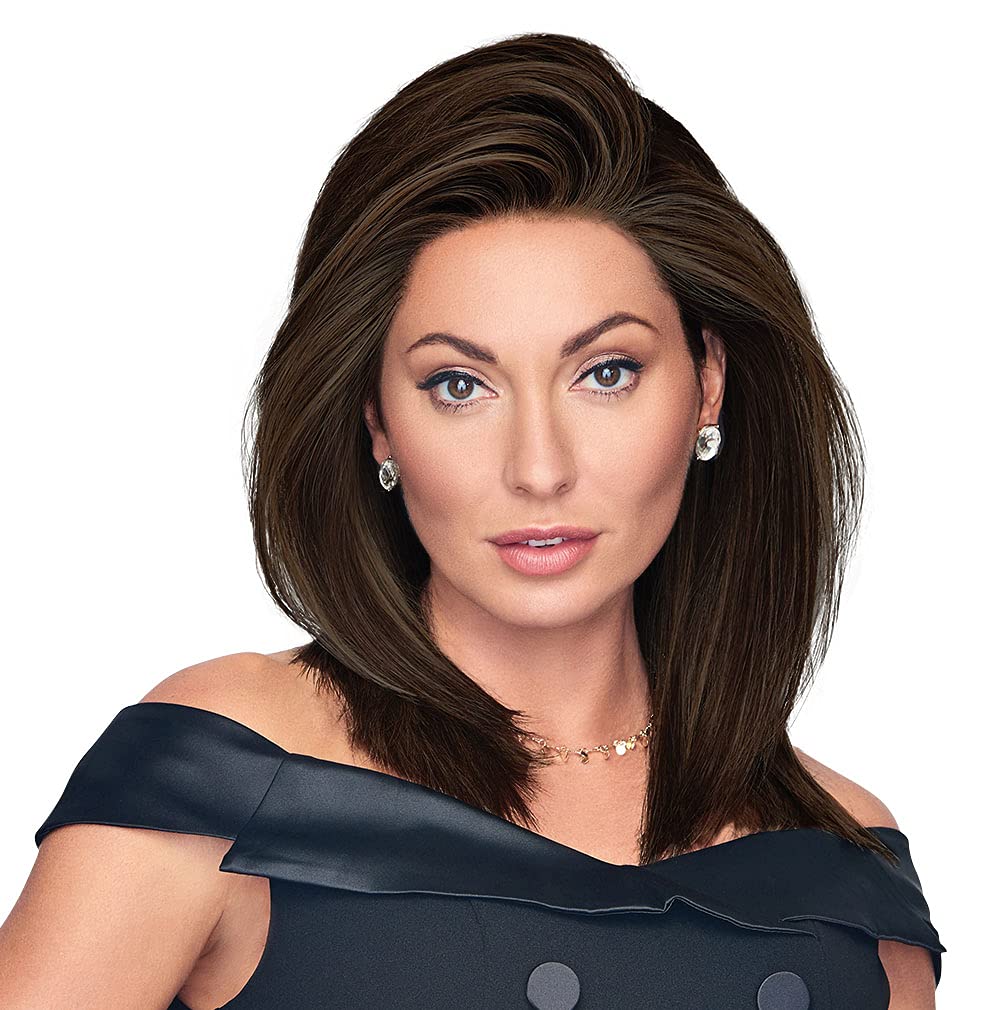 Hair u wear Well Played Long Layered Textured Modern Look Wig, Average Size Cap, RL4/6 Black Coffee