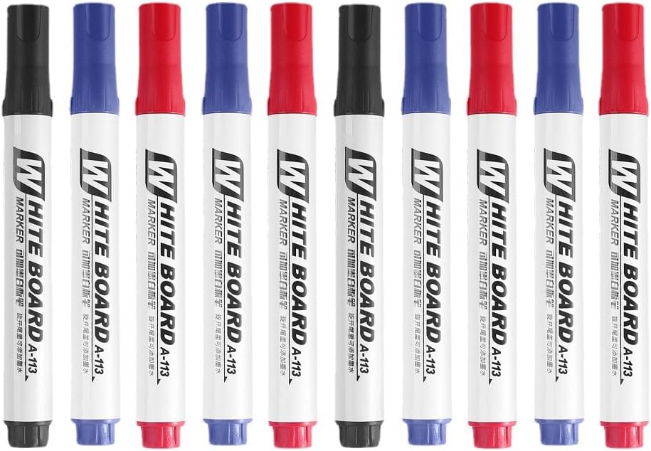 10 Count Adhesive Marker Set Smudge Resistant Wet