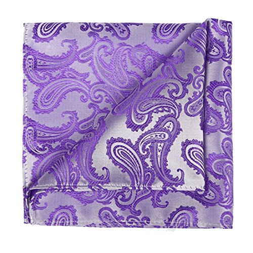Image of KissTies Mens Paisley Tie And Pocket Square Necktie Sets