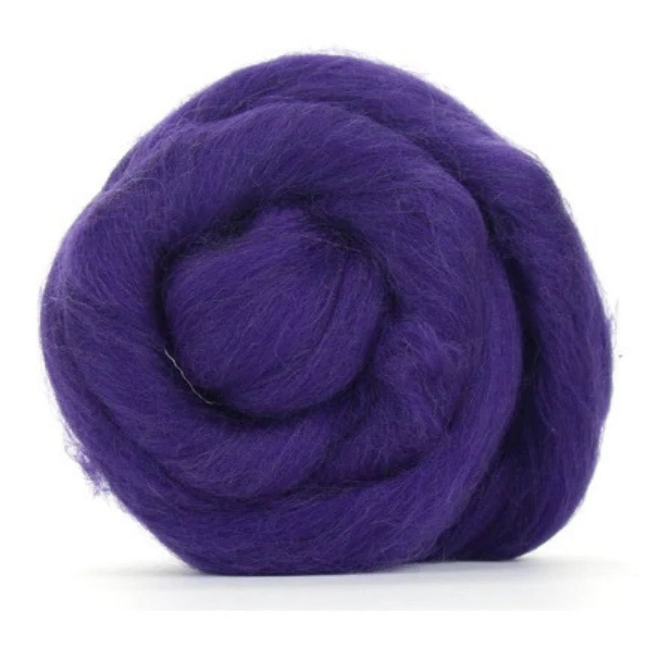 Revolution Fibers Merino Wool Roving | Premium Combed Wool Top | 22 Micron, Perfect for Felting Projects, Spinning, Wall Hangings and Tapestry (Amethyst)