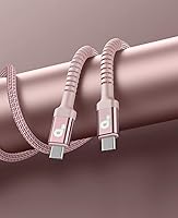 Vista 7 de Cable USBC de 10 pies, paquete de 2 cables largos USBC de carga rápida, cable trenzado de nailon USB C a USB C cargador de iPhone compatible