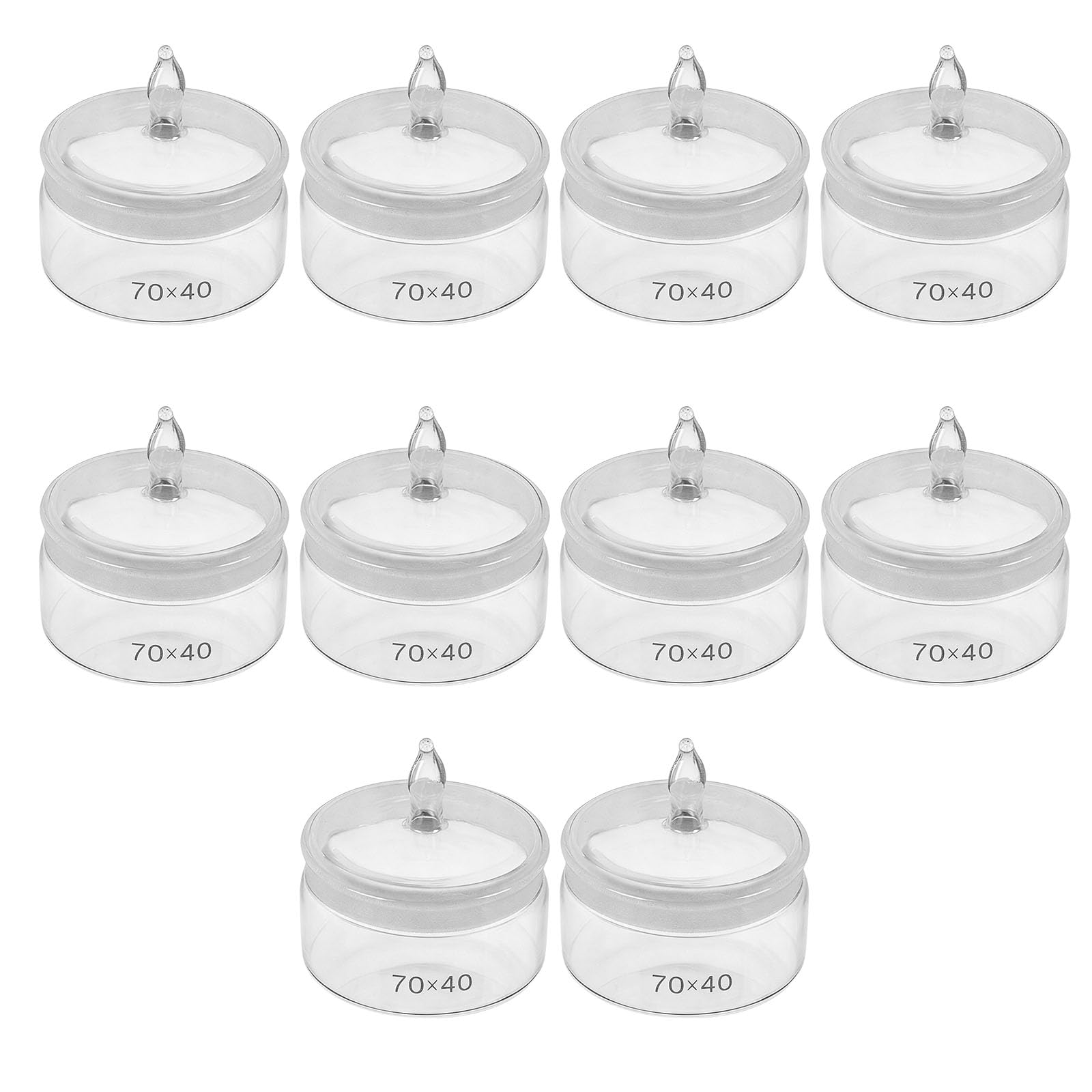 5Pcs Capacity, Laboratory Movement Equipment Flat Weighing Bottles Capacity