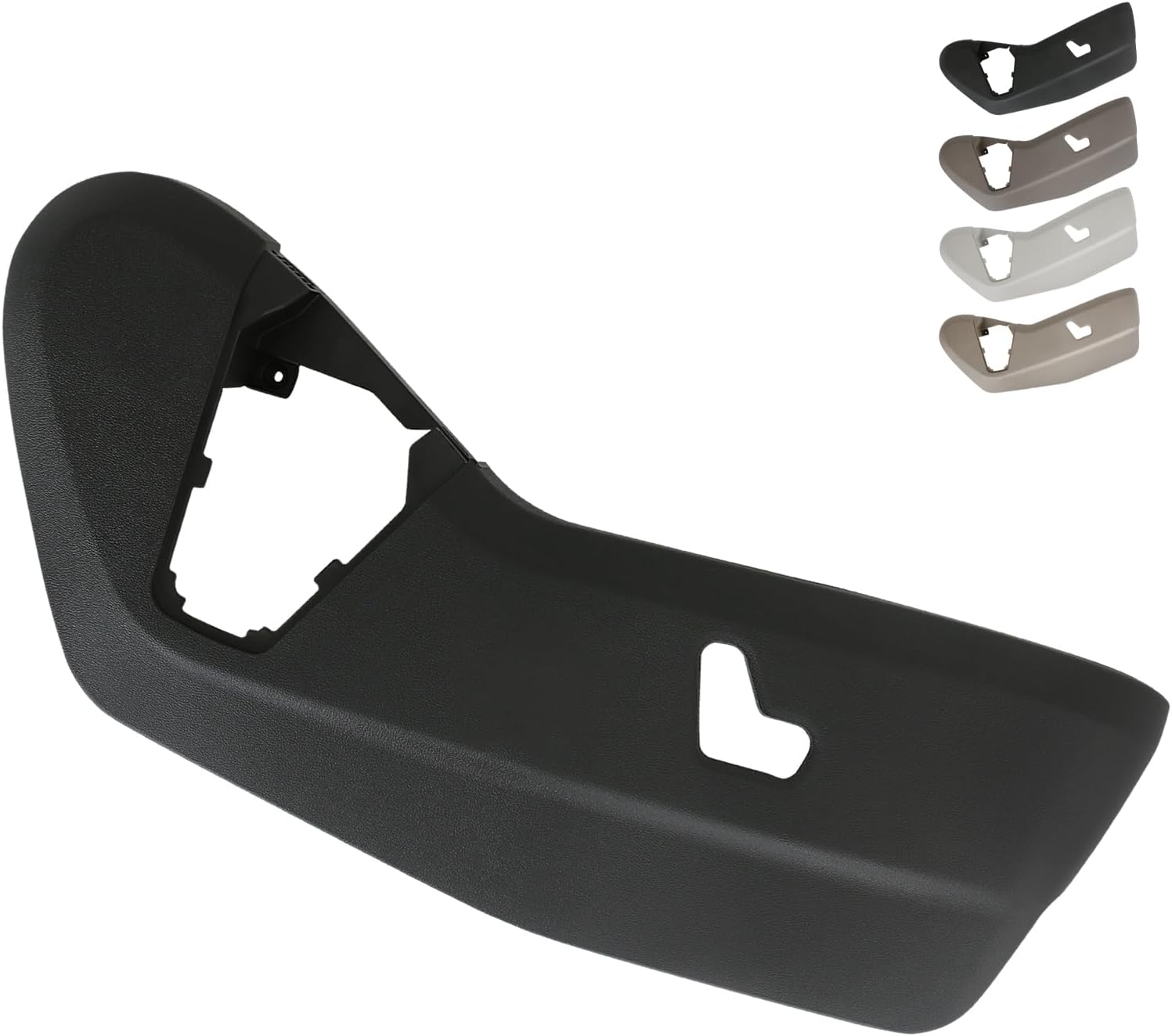 TQPONLY Passenger Seat Plastic Trim Cover Panel,Fits 2011-2019 Dodge Grand Caravan/2011-2016 Chrysler Town and Country Right Side Power Seat Switch Control Bezel Shield (Black)