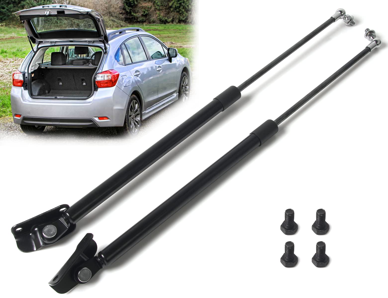 Photo 1 of loosoo Wagon Tailgate Hatch Rear Door Support Strut Compatible with Subaru Impreza Outback 2012-2016 Wagon Tailgate Lift Supports Gas Shock Spring, Replace # 63269FJ020 63269FJ030 PM3820L-R