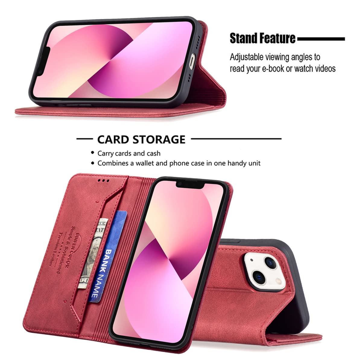 Amazon.com: XYX Wallet Case for iPhone 13, [RFID Blocking