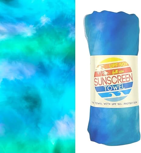 Luv Bug Toalla de piscina y playa con protección solar, protección UV, UPF 50+, toalla de natación absorbente y de secado rápido para playas,