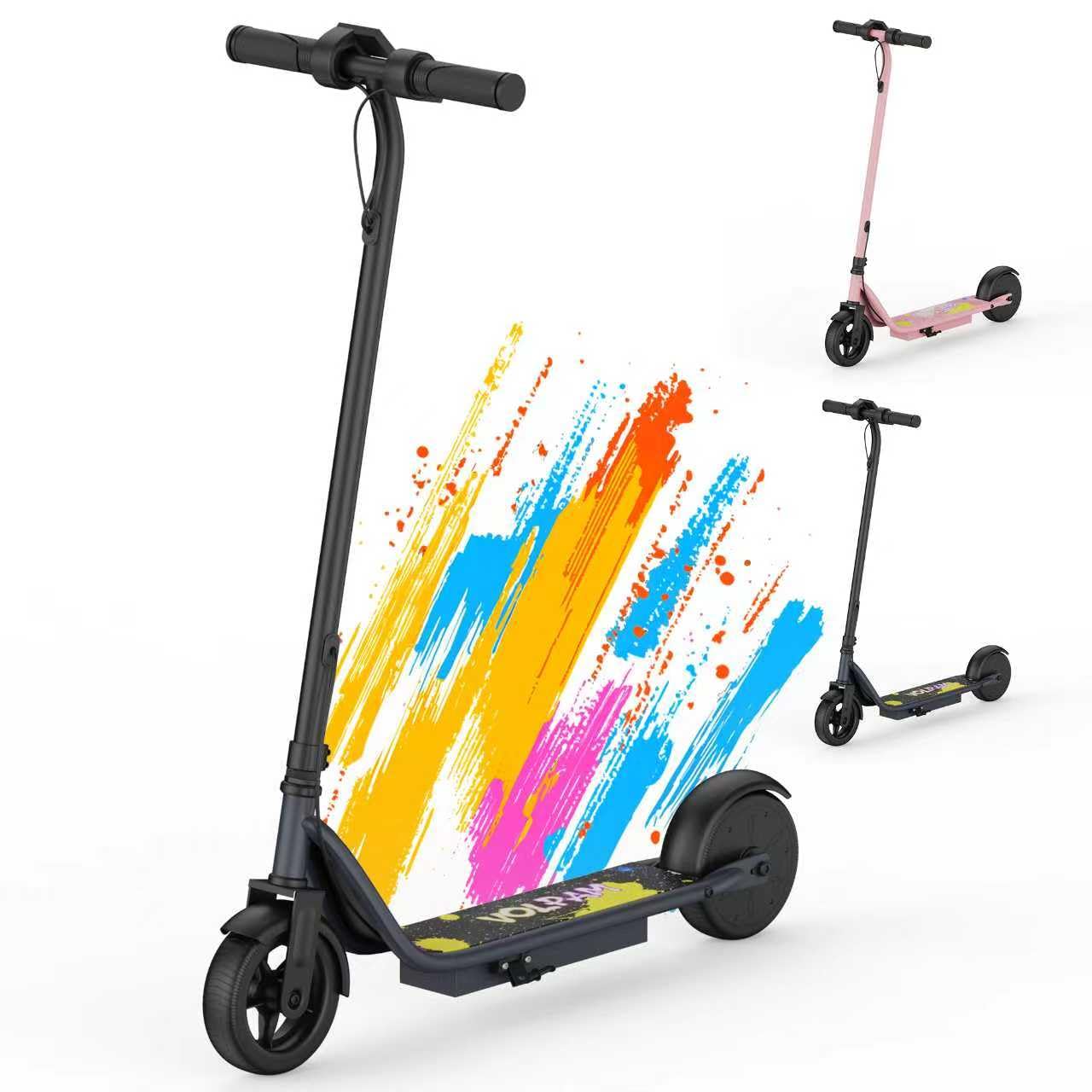 Electric Scooter, 250W Motor, Max Speed 9 MPH, 6.5" Kick Scooter, 3 Speed Modes, LED Display, Max Load 155LBS