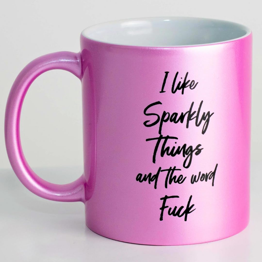Amazon.com | I Like Sparkly Things and the Word F Mug - I Like
