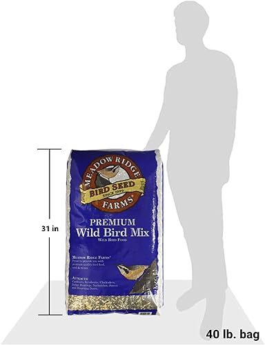 Miniatura 7 de Meadow Ridge Farms Mezcla de semillas de pájaros silvestres premium, bolsa de 17 libras