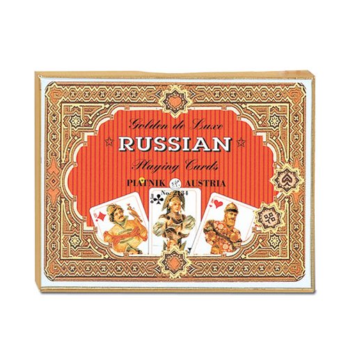Piatnik 2134 - Kartenspiel "Golden Russisch", 2 x 55 Blatt