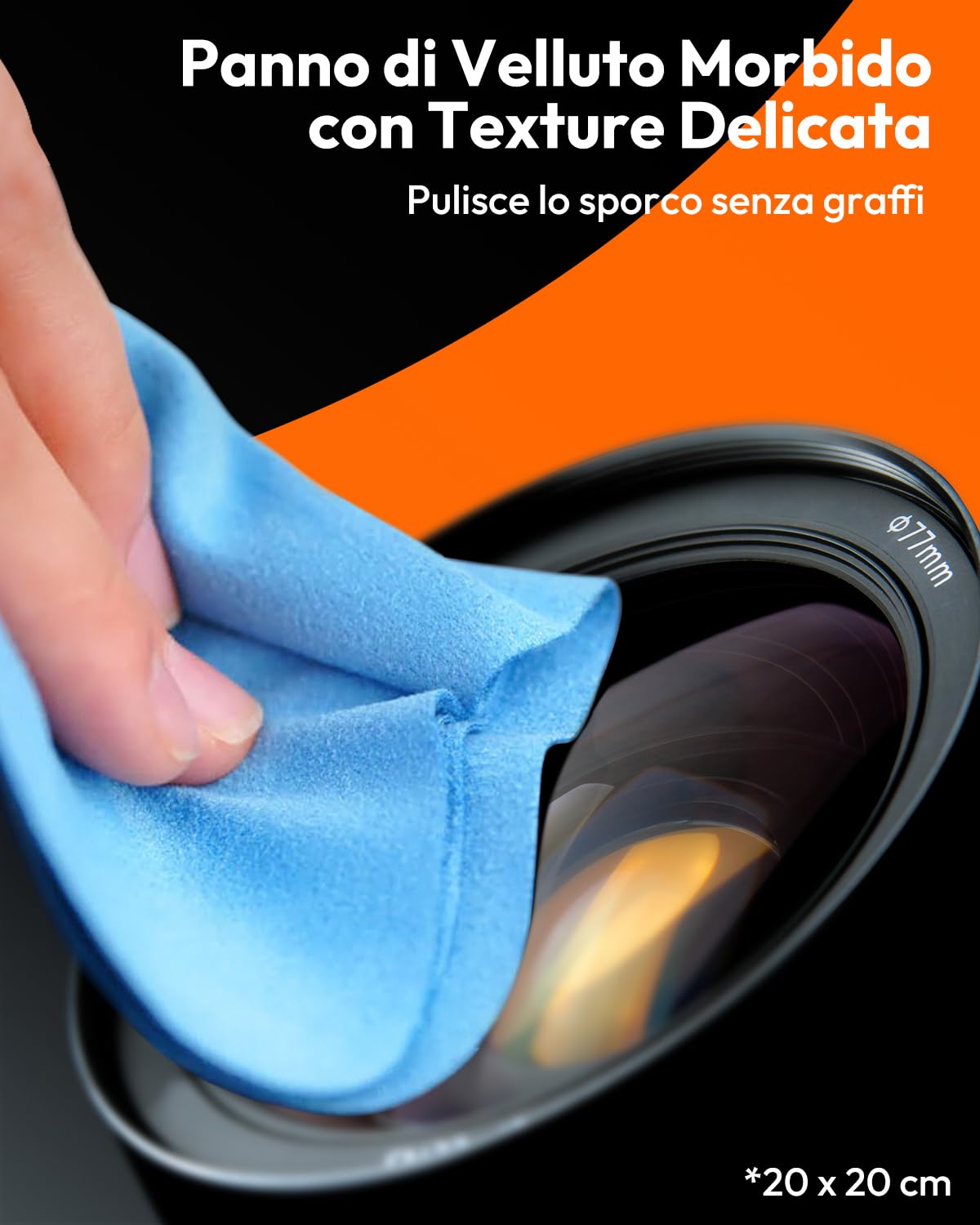 Kit Pulizia Sensore Full Frame, Rollei 8 in 1 Set di Pulizia Macchina Fotografica XL con Lenspen Soffietto Salviette Detergenti Liquido Detergente Bastoncini di Pulizia Sensore(24 mm) per Obiettivo