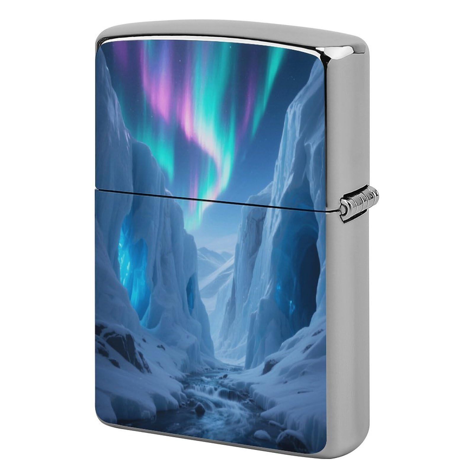 Fekiloot Style Glacier Canyon Lighter Case Cover Metal Lighter Case