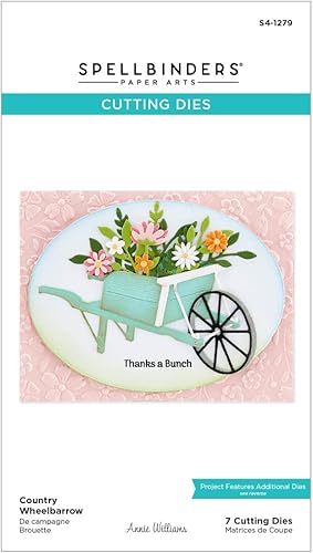 Miniatura 9 de Spellbinders Troqueles grabados con carretilla de campo S4-1279 de la colección Country Garden por Annie Williams