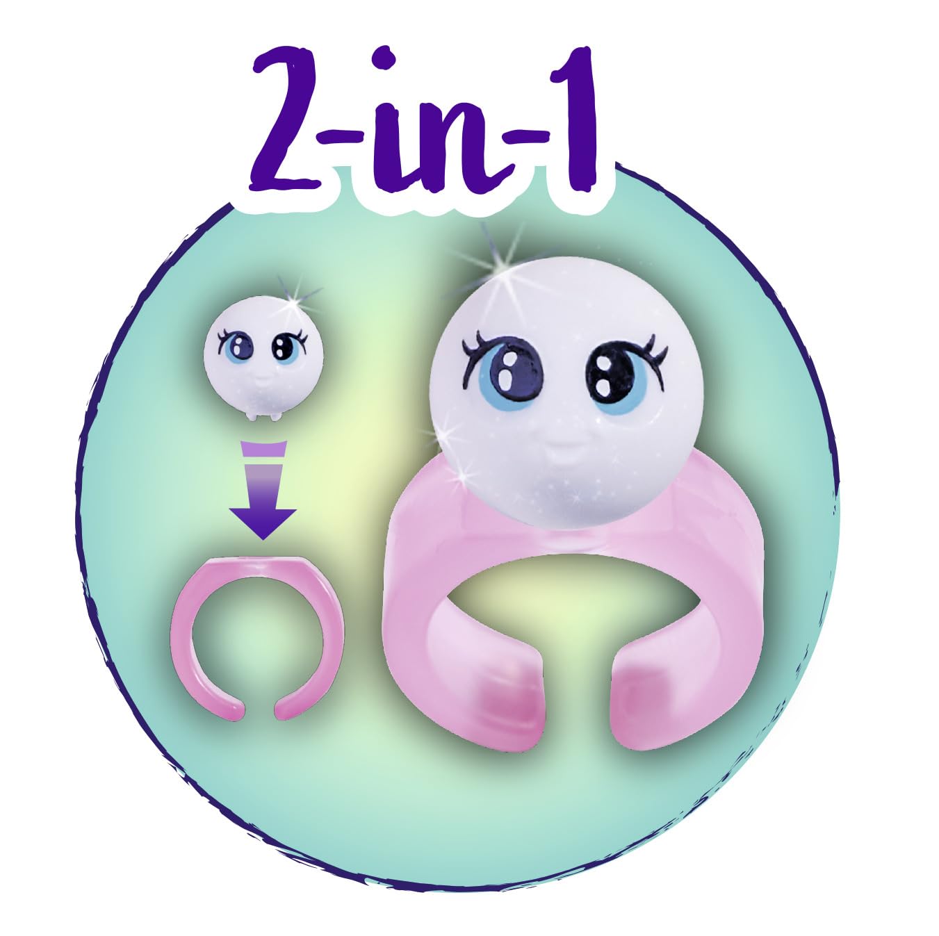 Simba 105733699 Evi Love Mermaid Pearl Toy Doll with Hair Clips and Secret Pearl that can be used with a Ring, 12 cm, from 3 Years - Image 3