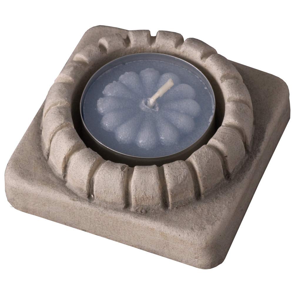 Ceramic Tea Light Candle Holders (1, Sablewood Antique White)