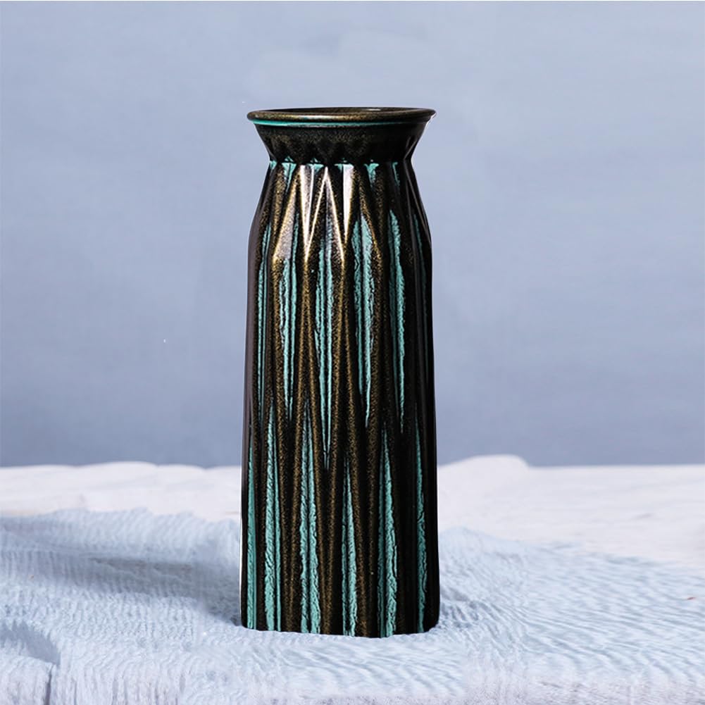 Amazon.com: Valemoon Blue Antique Vase, 12 Inches Elegant Vintage