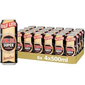 Buy Skol Super Lager Multi Pack - 24 x 500ml Cans for Ultimate Refreshment – Drayman Direct