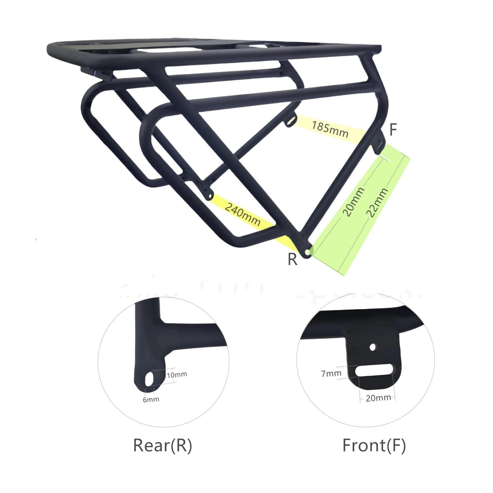 Portapacchi Posteriore Moto Portapacchi Posteriore Per Bici Per Elettrica Per Lankeleisi Per MG740 Per Plus Portapacchi per moto