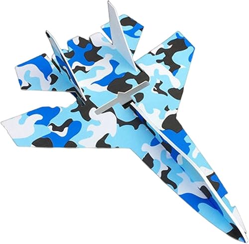 Gazechimp Simulación de 4 aviones fácil de controlar control remoto, avión sin montar, kit de planeador de caza de ala fija de juguete de avión
