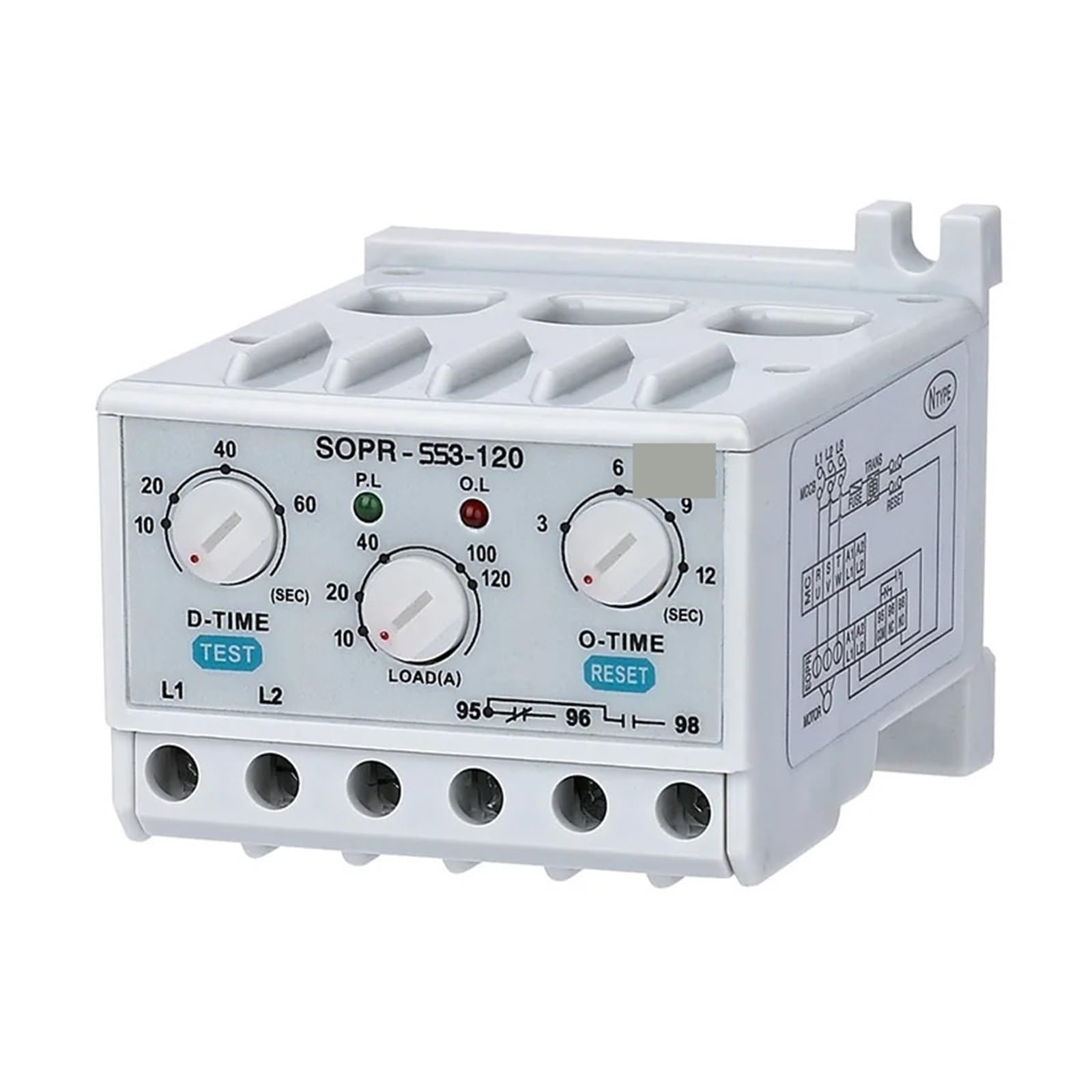Relè di sovraccarico termico SOPR-SS3-220 elettronico della protezione del motore(5-30A)