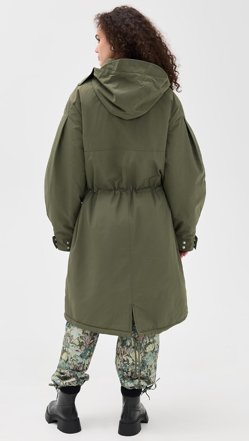 Ganni Women's Ripstop Tri-Layer Parka Coat - Image 3