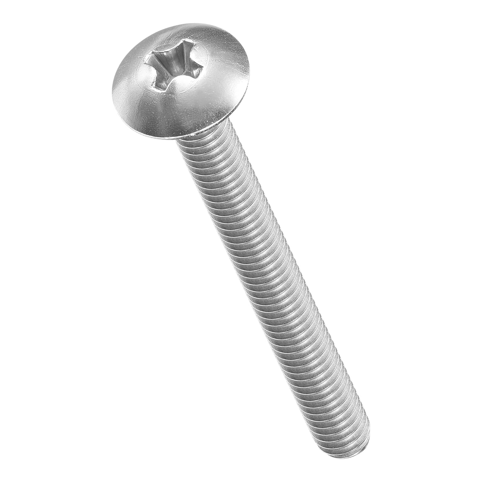 METALLIXITY Machine Screws Phillips Head(#8-32x1-5/8") 30Pcs, 304 Stainless Steel Round Head Phillips Drive Furniture Bolts