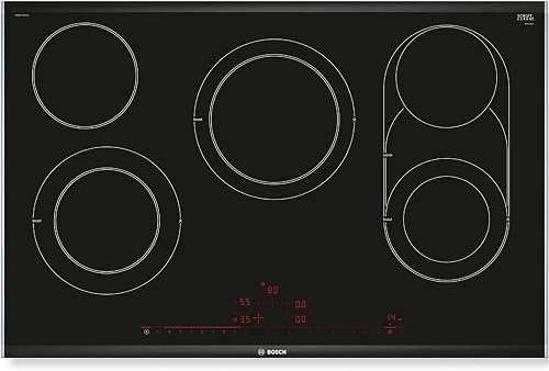 Bosch - Placa Vitrocerámica, Serie 8, 5 Zonas, 80 cm, Negro, PKM875DP1D