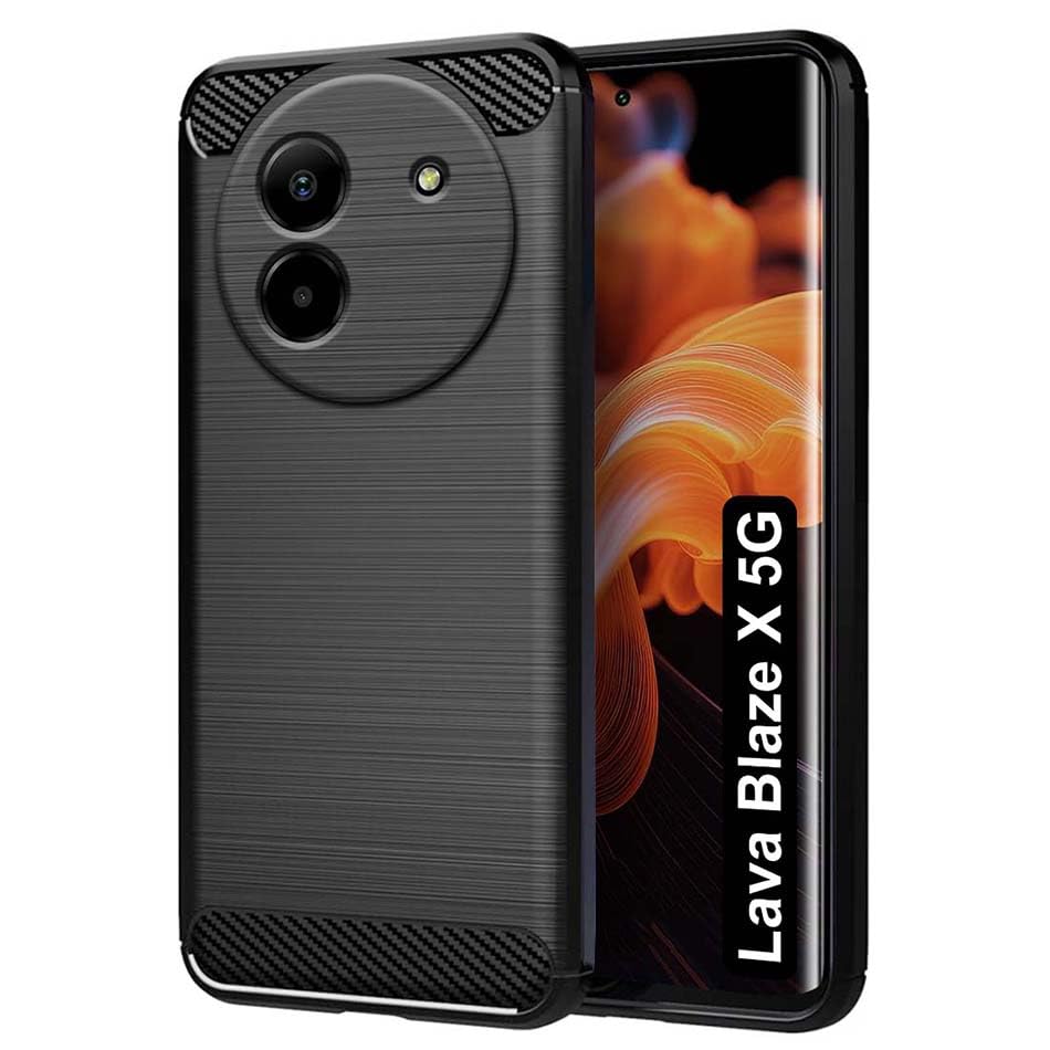 Fashionury Back Cover for Lava Blaze X 5G | Hybrid Protection Shockproof | Anti-Slip Grip | Rubber TPU Stylish Back Case for Lava Blaze X 5G (Black) (B0DHQR11Y7) Amazon Price History, Amazon Price Tracker