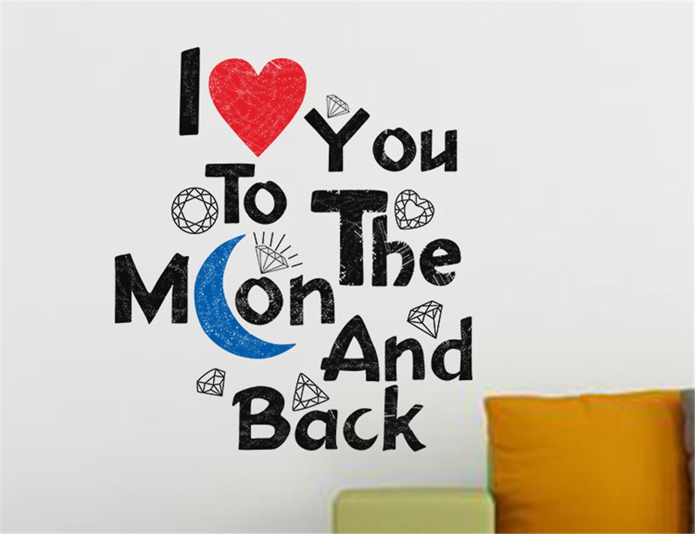 New Design DIY I LOVE YOU Art Decal Wallstickers Home Decor Mural Wall Decor