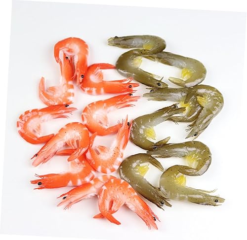 Miniatura 9 de Garneck Juego de 6 piezas de decoración de comida oceánica Mini kidcraft decoración para niños, langosta falsa juego de comida de langosta