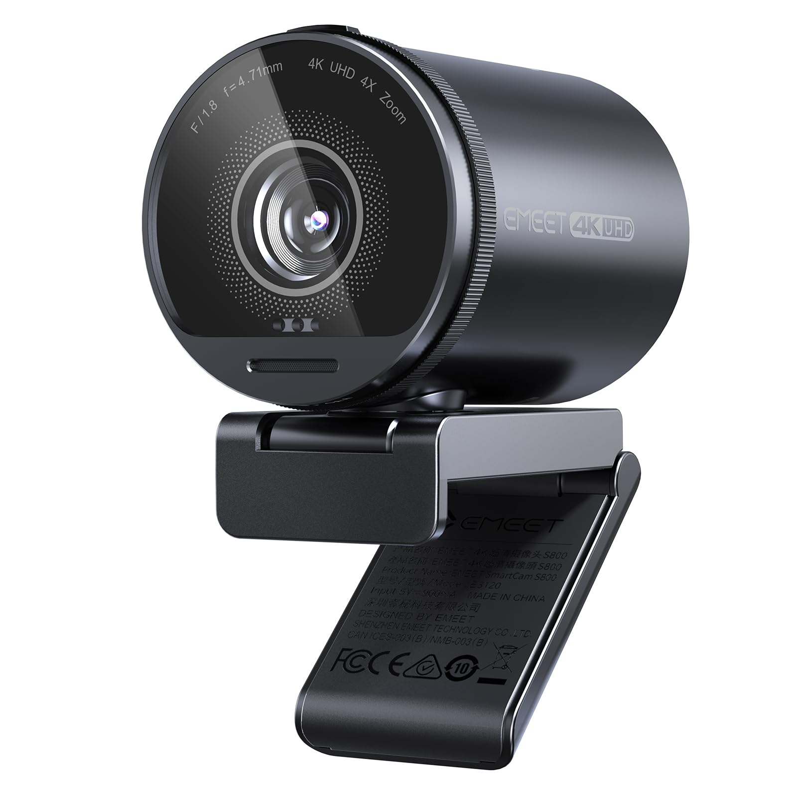 EMEET SmartCam S800 ウェブカメラ EMEET SmartCam S800-4K Webcam for Streaming, Sony 1/2'' Sensor