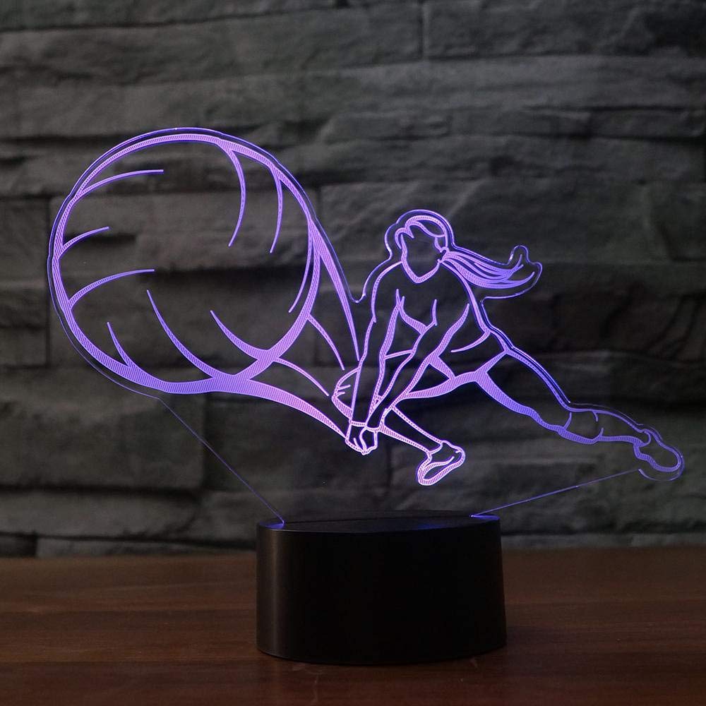 YTDZLTD Illusione Ottica 3D Mano Luce Notturna 16 Colori Mutevoli Telecomando USB Potere Toccare Cambiare Arredamento Lampada LED Lampada da Tavolo Bambini Brithday Natale Regalo