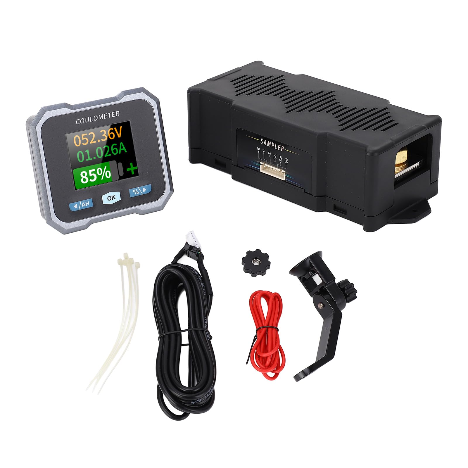 Generic Wodoodporny Miernik Stanu Akumulatora 400A 10-100V z Bluetooth do Motocykli Elektrycznych Skuterów