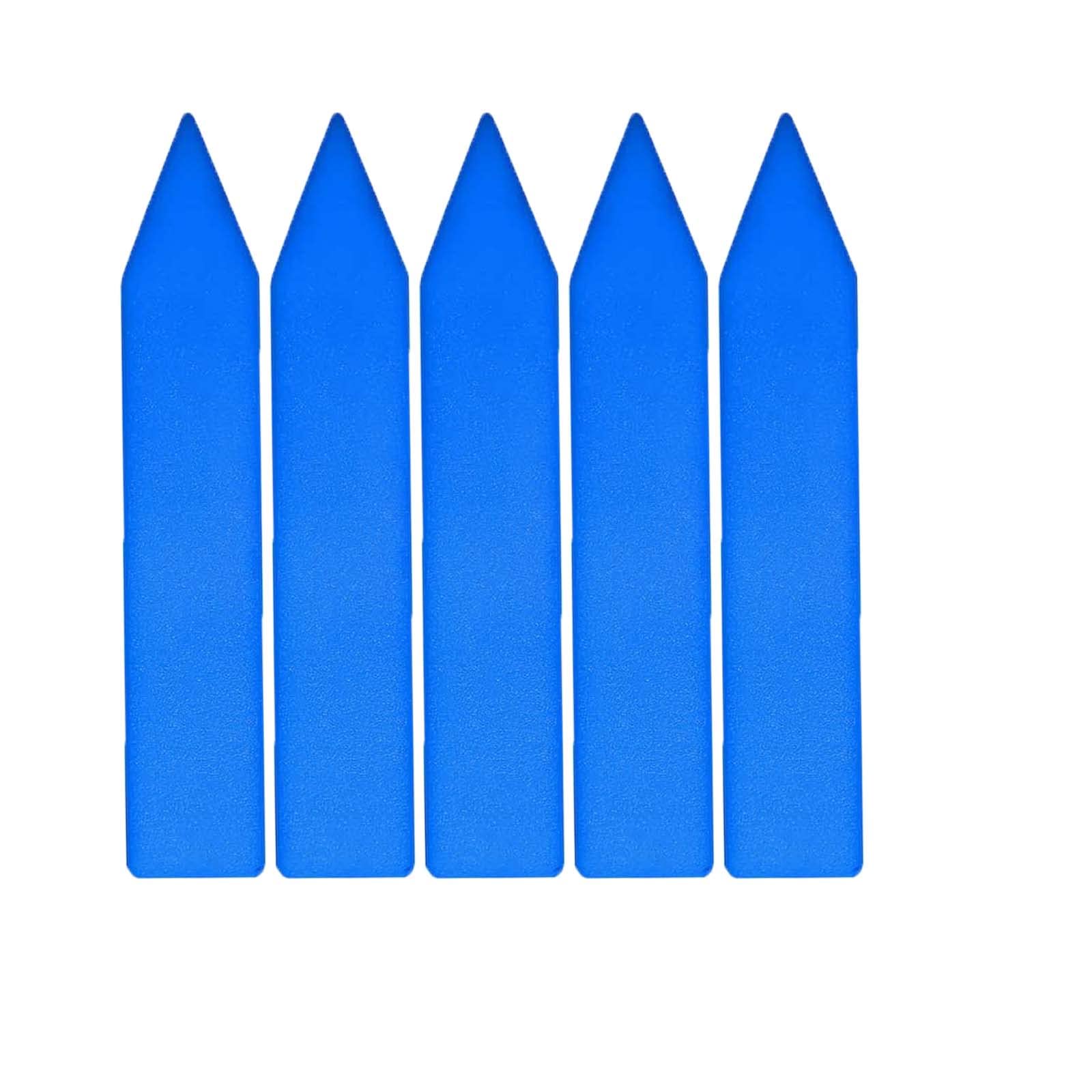 TopHomer Plastic Plant Labels Markers, 2 inch Thicken Waterproof Nursery Garden Tags for Herbs Vegetables Flowers Seed Potted Plants 100PCS Blue