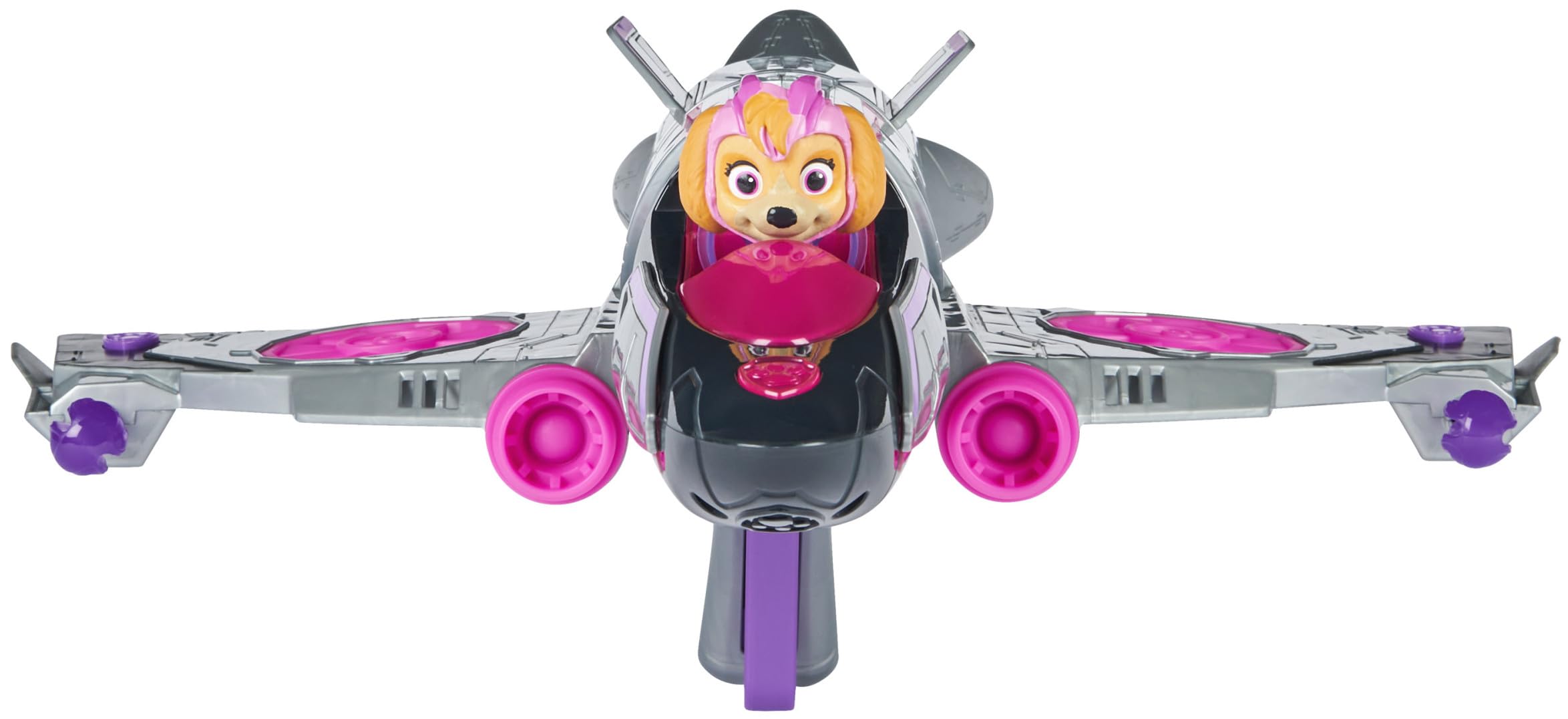 PATRULLA CANINA - LA SUPERPELÍCULA - Avión Transformable con Figura de Skye Patrulla Canina - con Luces y Sonidos - 6067498 - Juguetes Niños 3 Años +