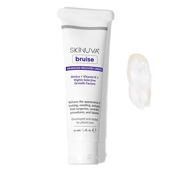 Skinuva Bruise Advanced Recovery Cream (1 oz) | Topical Bruise Cream, Made with Growth Factors, Arnica & Vitamin K, Helps Reduce the Appearance of Bruising, Non-Greasy