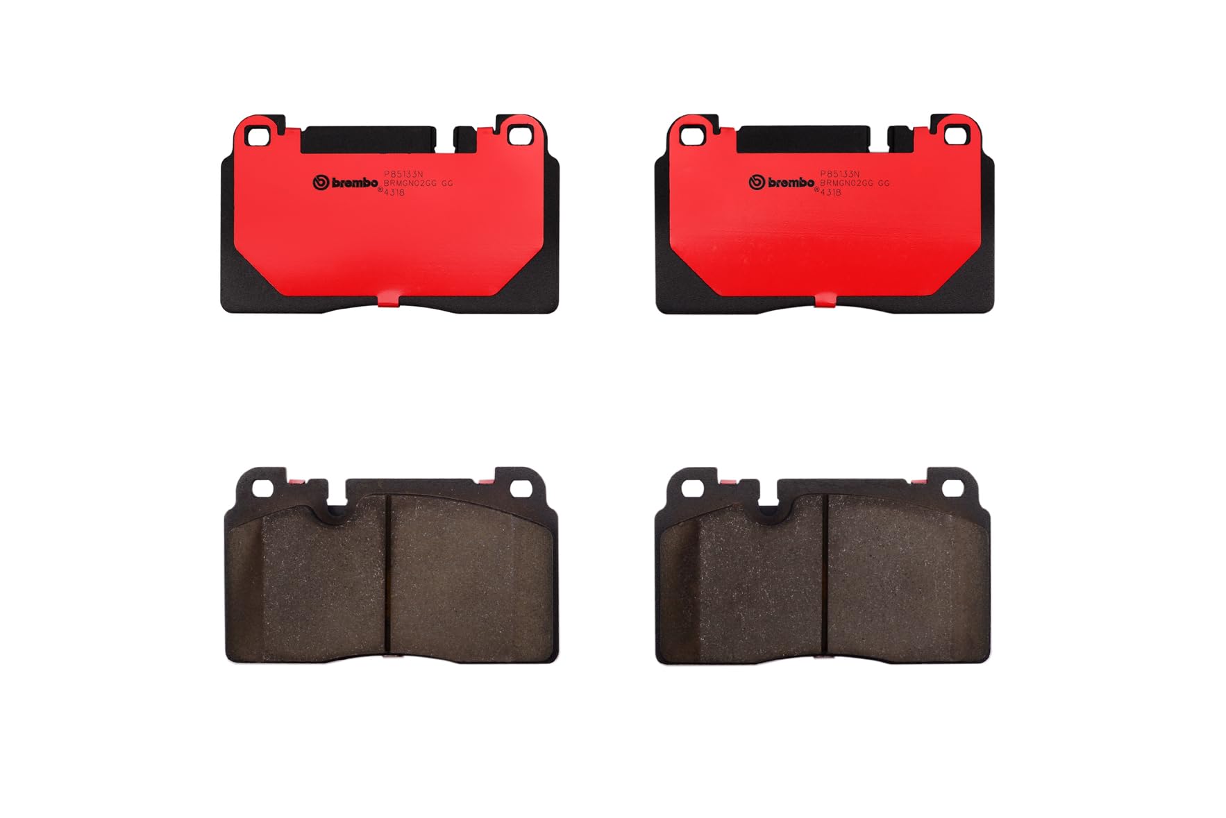 Brembo P85133N Premium Ceramic Front Disc Brake Pad Set AUDI OE# 8R0698151AB product thumbnail 7