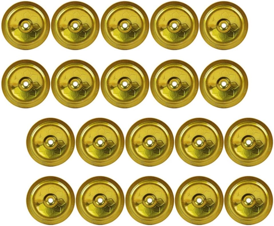 DECHOUS 20pcs Round Floating Wicks Wick Float Metal Oil