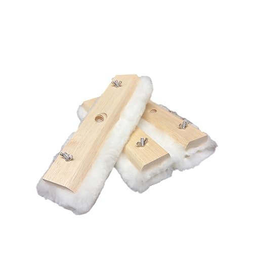 Tru-Lamb 10" Lambskin Floor Applicators (3-Pack) – 100% Natural Lambswool