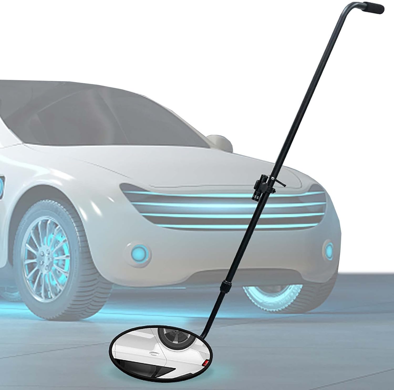 30cm車両下検査ミラー、車用伸縮検出レンズ360°修理ツール、90-120cm手持ち伸縮アームミラー、自動車修理工場、チェックポイ