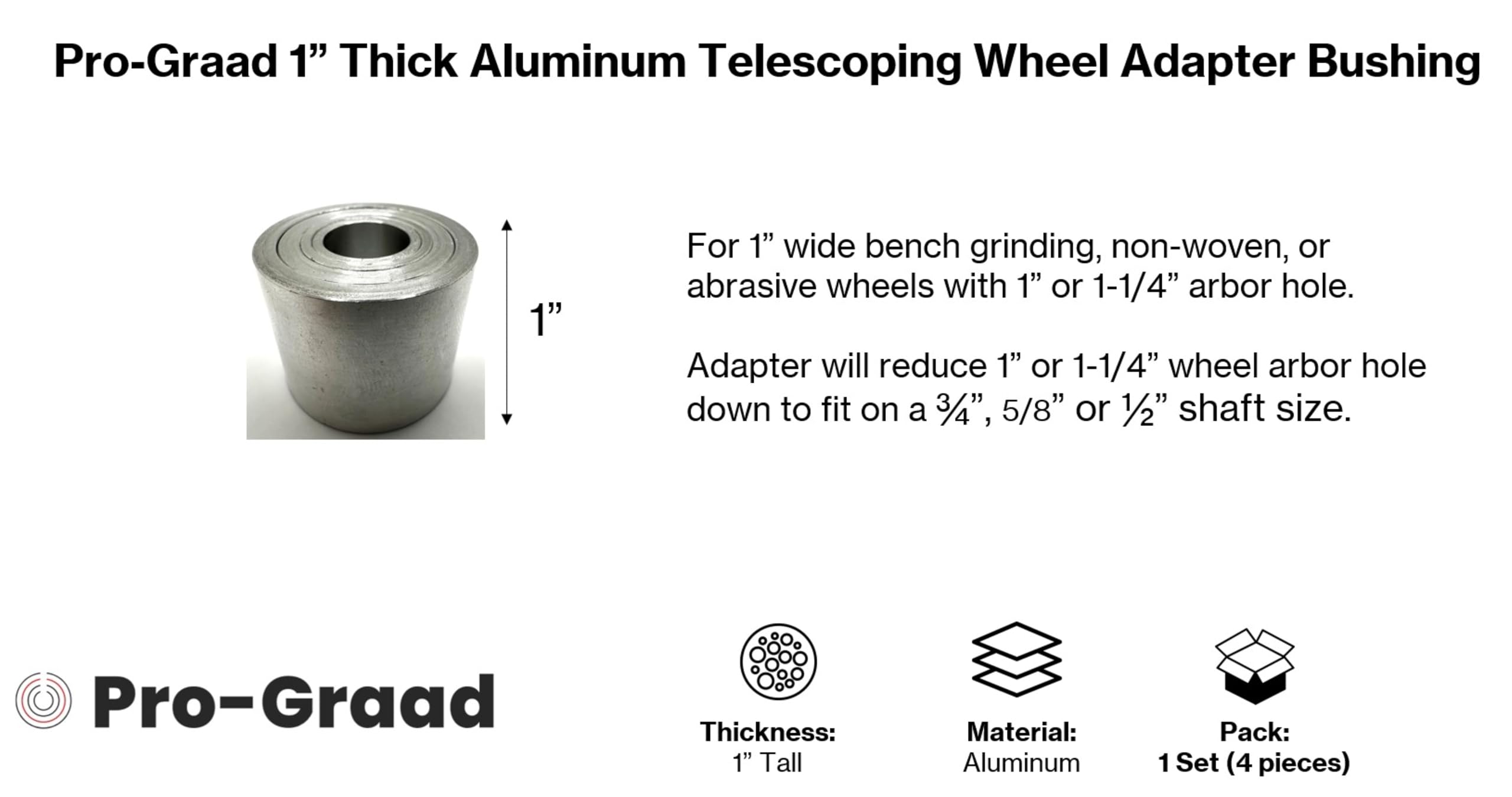 Adaptateur Arbre Meule Lot 6 Bagues De Réduction BORDSTRACT Acier | Adaptateurs Meuleuse 1/2-5/8-3/4 Pouces Lot Adaptateurs Acier 1/2 5/8 3/4 Pouce Adaptateur Arbre Meule Lot 6 Bagues De Réduction BORDSTRACT Acier | Adaptateurs Meuleuse 1/2-5/8-3/4 Pouces Lot Adaptateurs Acier 1/2 5/8 3/4 Pouce