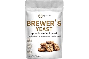 Brewers Yeast Powder for Lactation: Support Breastfeeding with 3lbs of Debittered Yeast