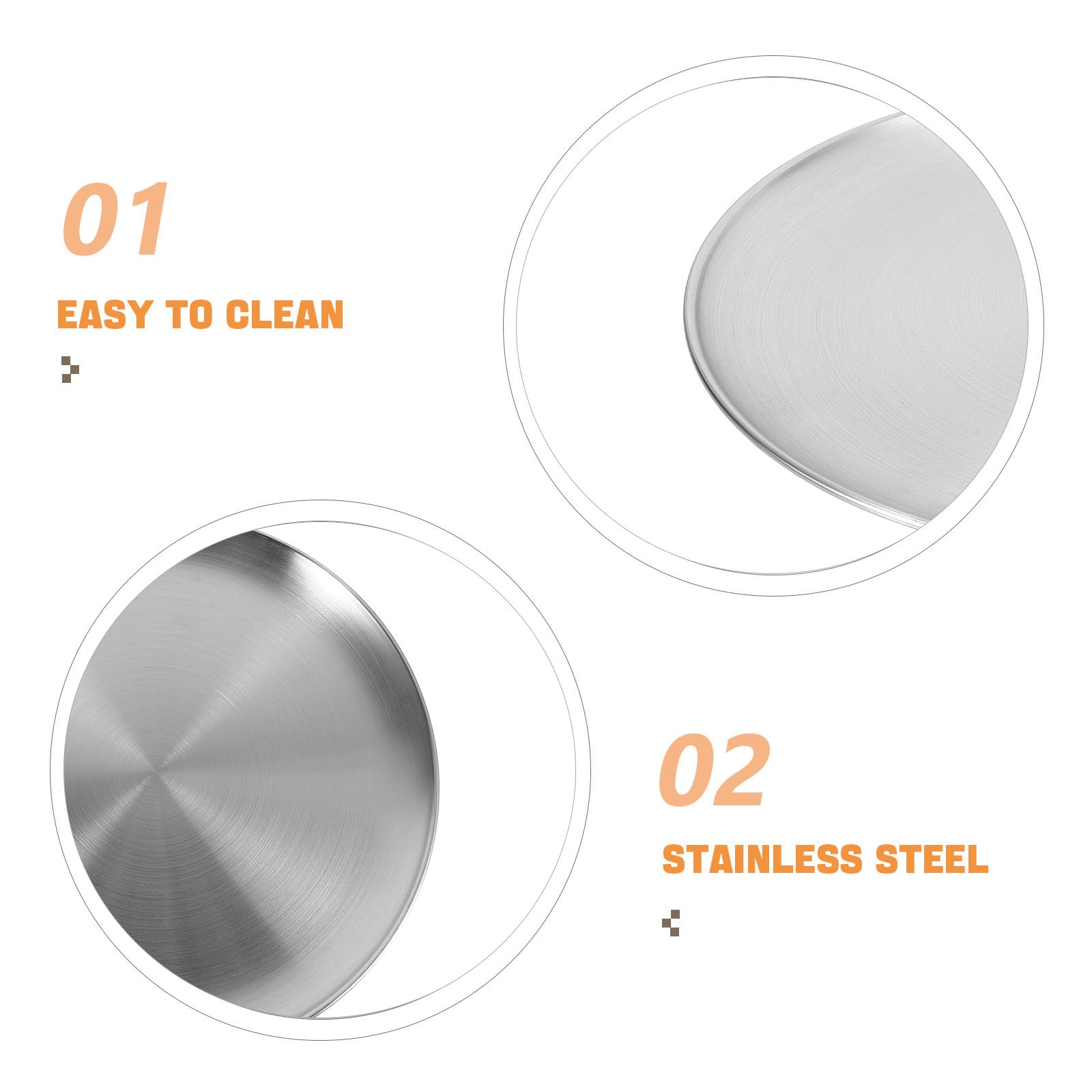 Acier Inoxydable Moule à Pizza Rond Lot de 2, 30cm