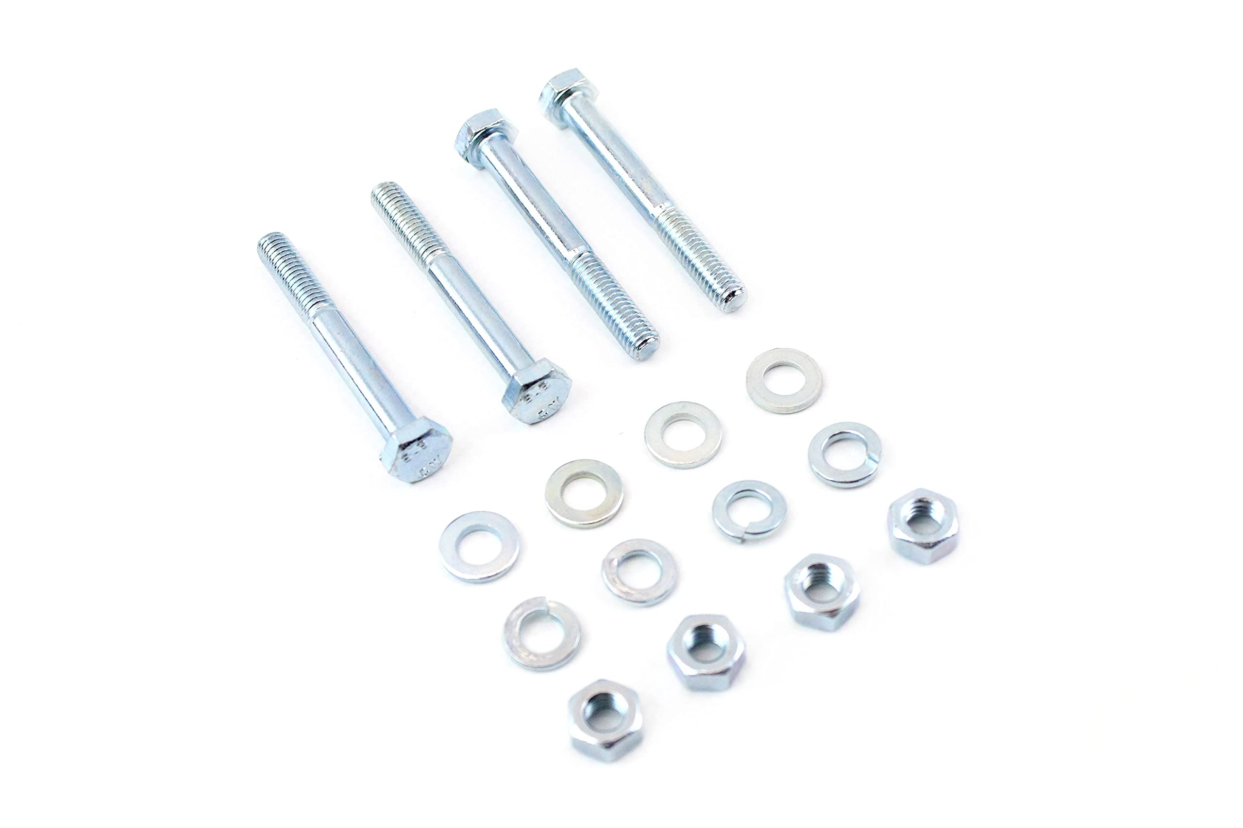 Set Gepäckträger Schwarz Chrom + 4x Distanzstück & Schrauben für Simson KR51-2