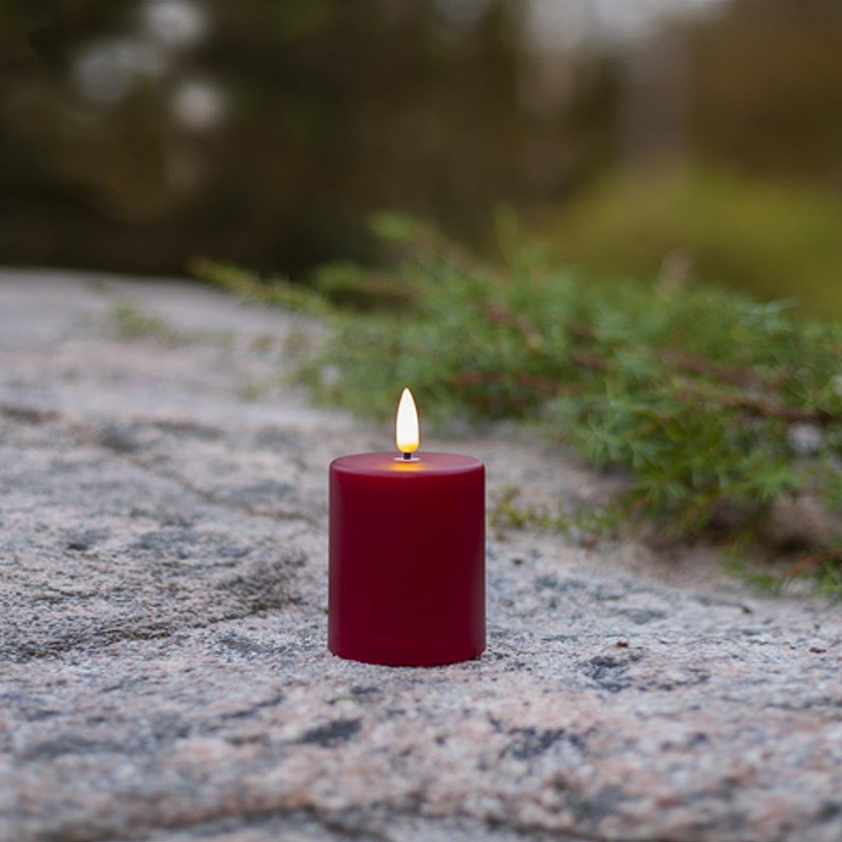 Star Trading LED Kerze Paula - Flackernd Mit Timer & Lichtsensor 10cm Weiß