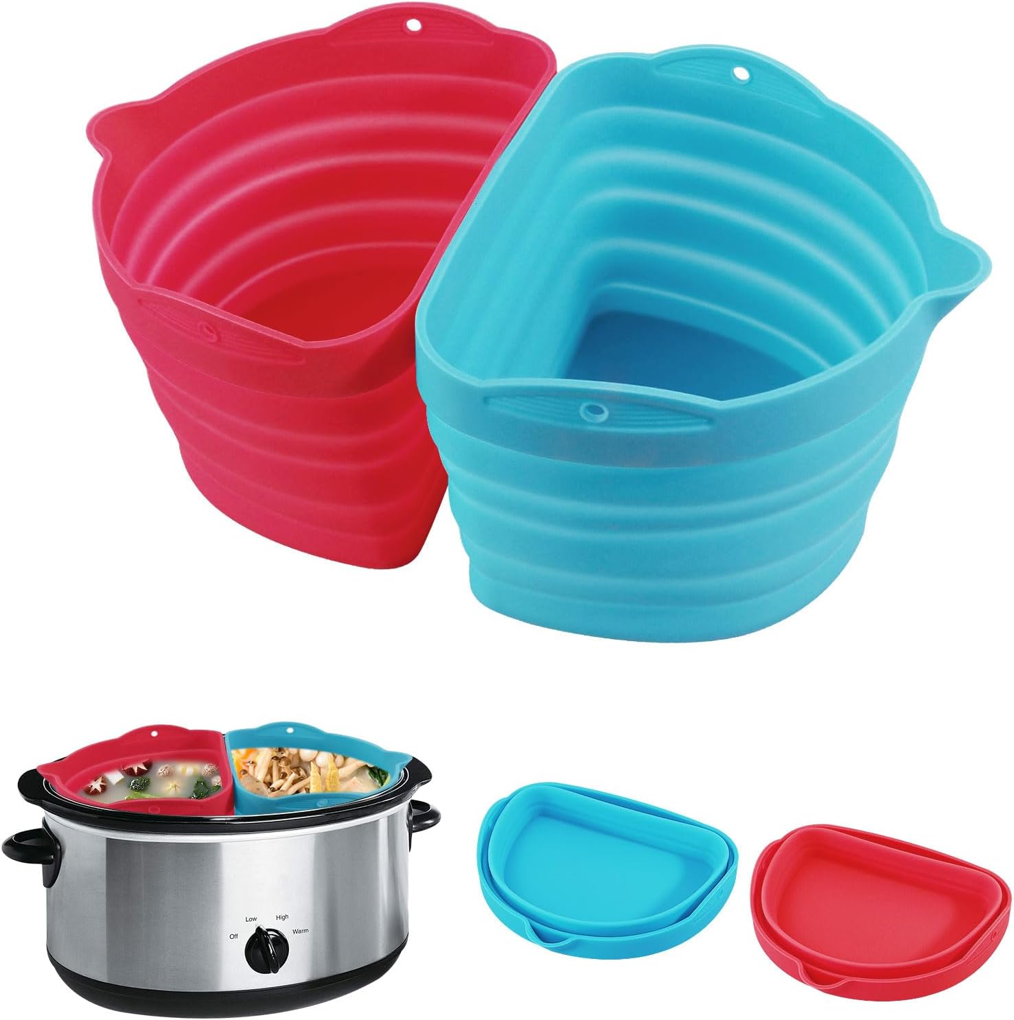 Slow Cooker Divider Liner fit 46 QT Crockpot, Reusable