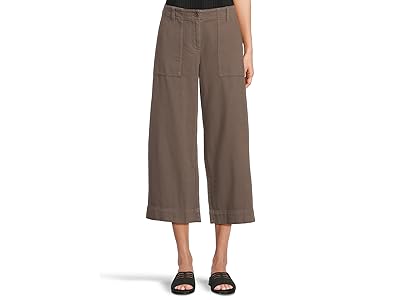 Eileen Fisher Garment Dyed Utility Cotton Petite Wide Cropped Pant Women