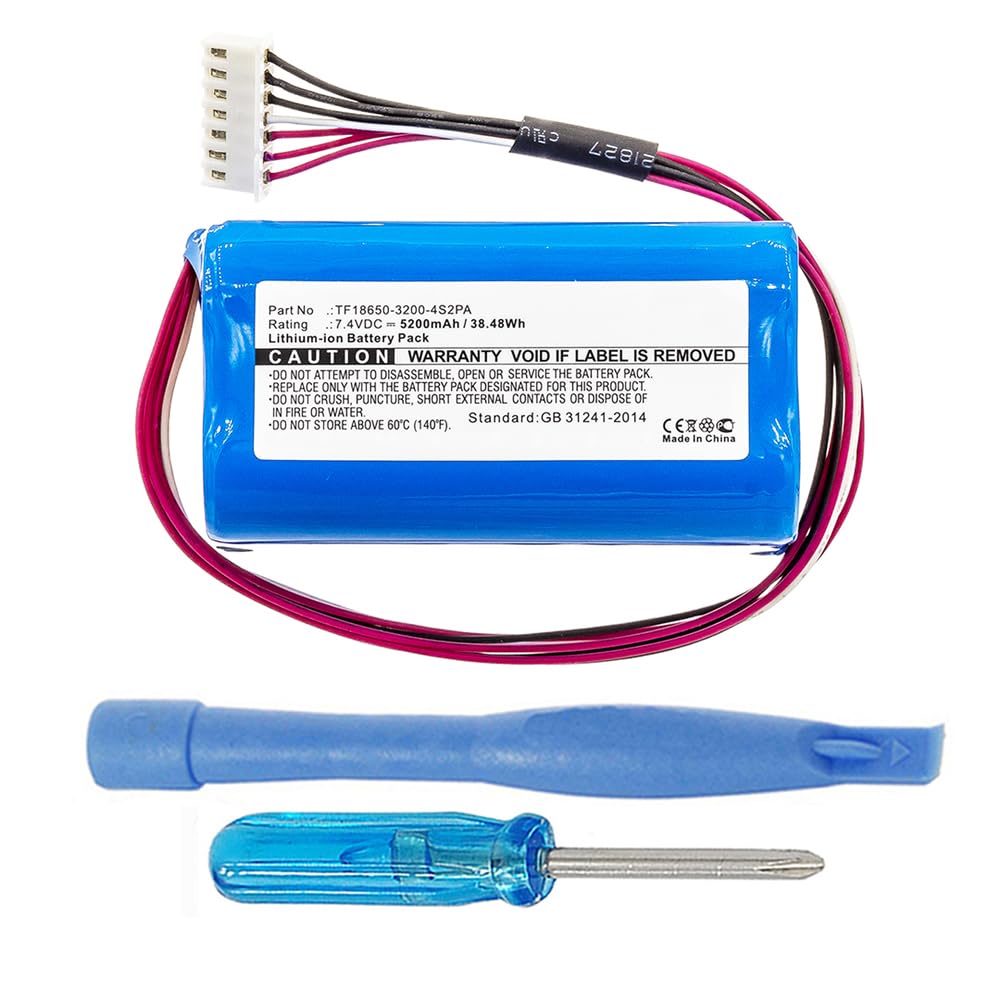 7.4V 5200mAh C196A1 Battery Replacement Compatible with Marshall Kilburn II Portable Bluetooth Speaker